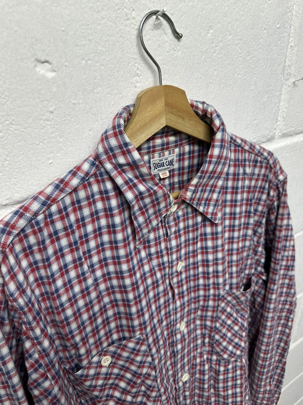 Sugar Cane × Toyo Enterprises Vintage Sugar Cane Flannel Checkered Double Pocket Button Up Size US L / EU 52-54 / 3 - 7 Thumbnail