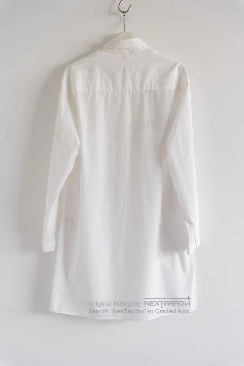 Yohji Yamamoto YOHJI YAMAMOTO Back Hand-drawn White Shirt Size US M / EU 48-50 / 2 - 2 Thumbnail