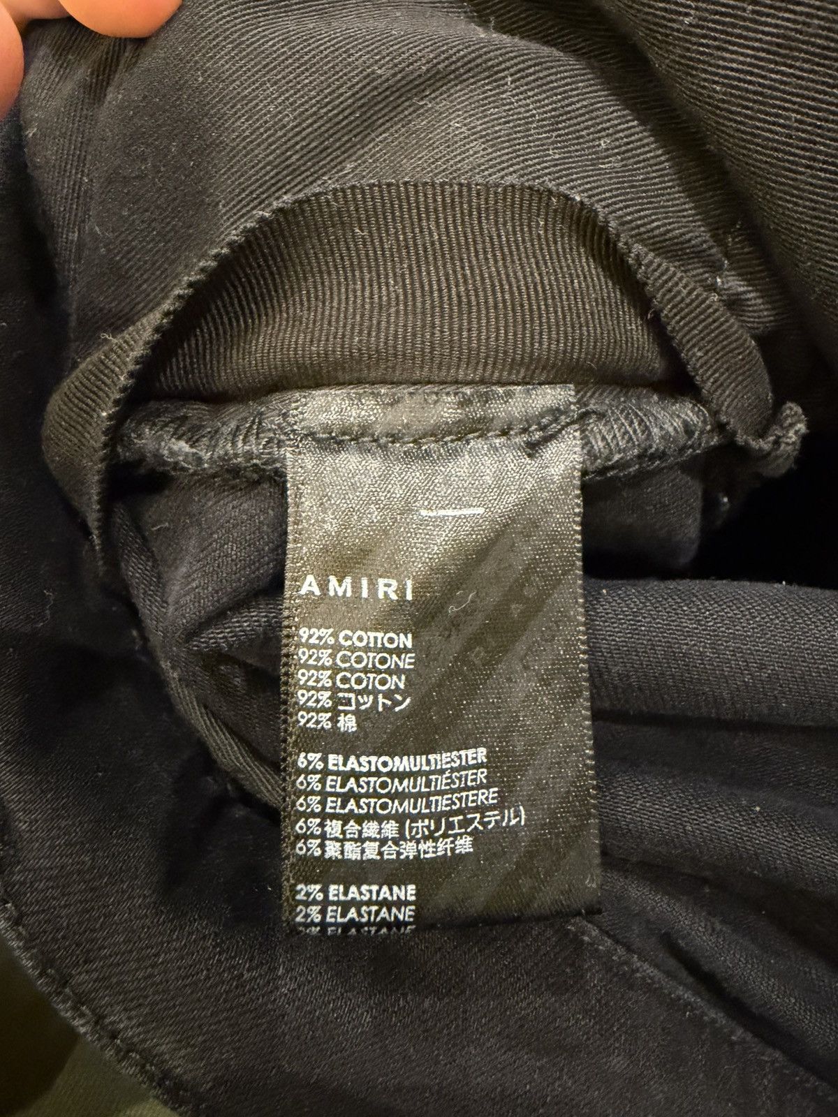 Amiri Amiri Watercolor Logo Ripped Denim Jeans Size US 34 / EU 50 - 4 Thumbnail