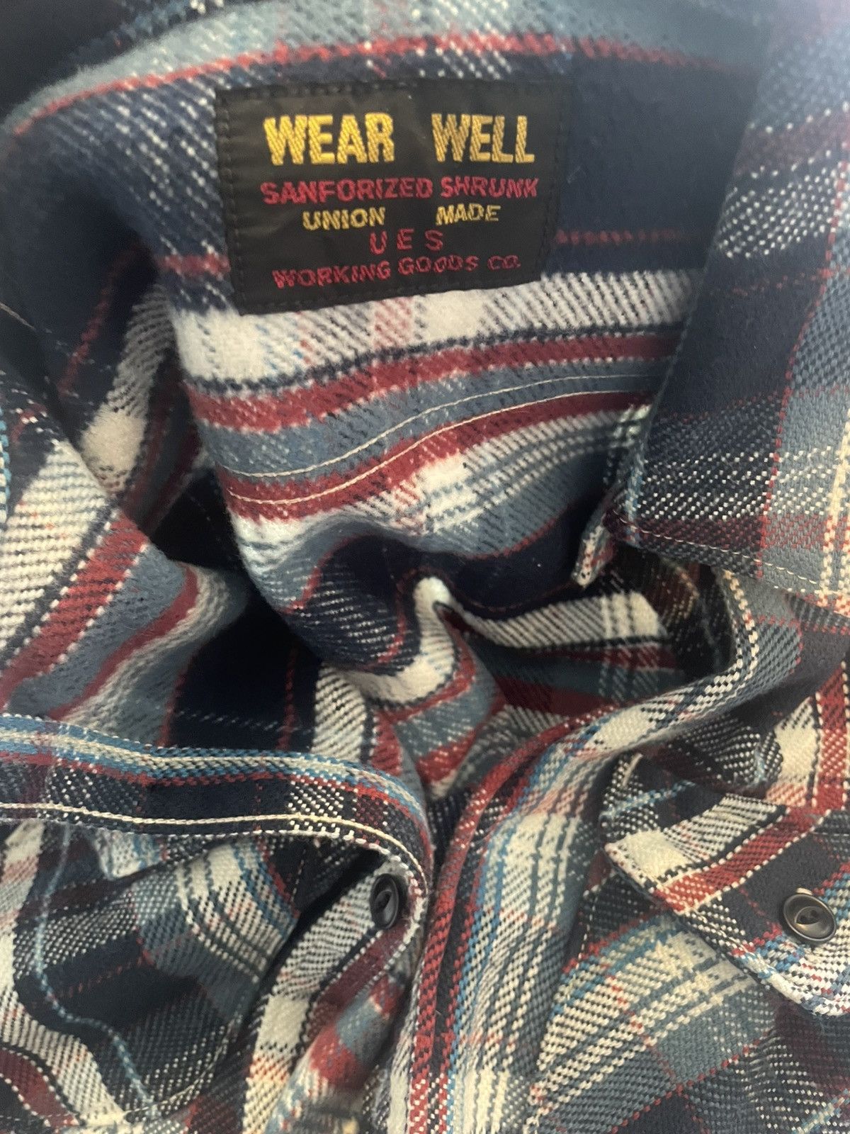 UES Japan UES Heavy Flannel Shirt - Navy Size US S / EU 44-46 / 1 - 11 Thumbnail