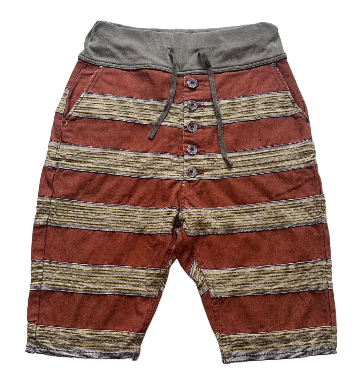 🇯🇵 Kapital Brand Navy Striped shorts pants size 2