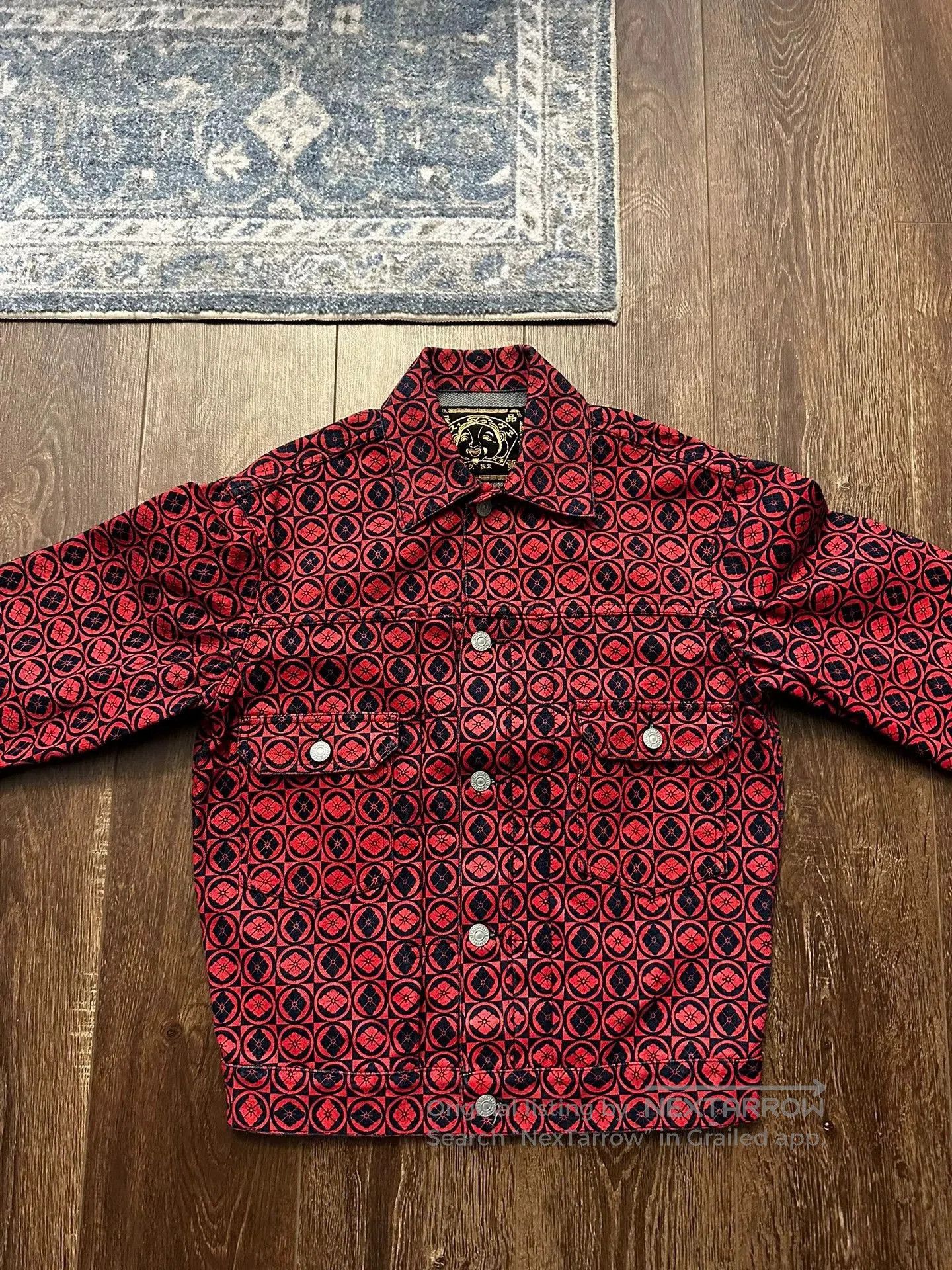 Evisu EVISU Red Full Logo Print Jacket. Size US S / EU 44-46 / 1 - 2 Thumbnail