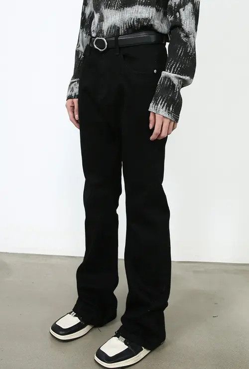 Other Black retro all-match flared stretch jeans Size US 32 / EU 48 - 8 Thumbnail