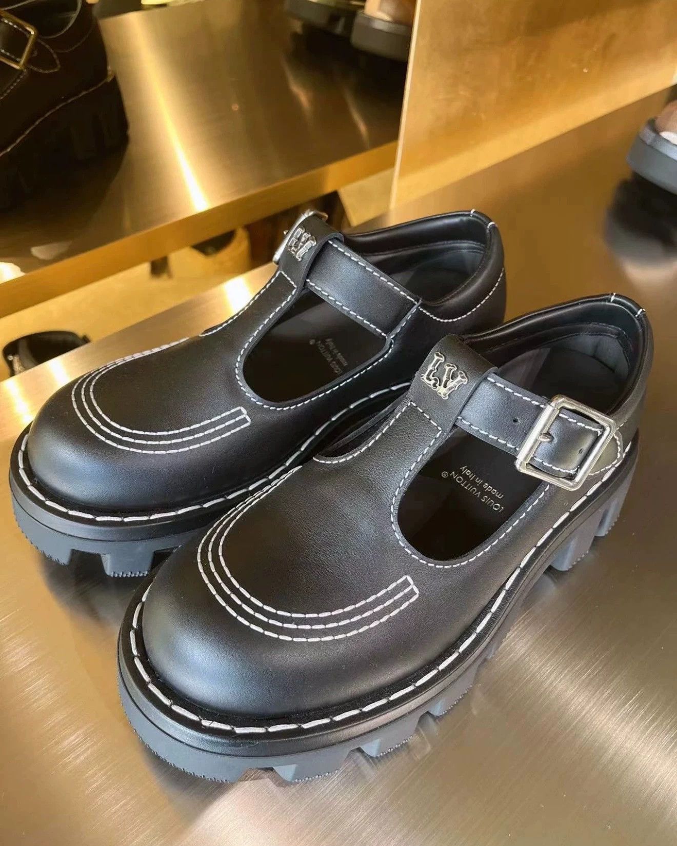 Louis Vuitton LV Pharrell men's Mary Jane Wang He style size 7 Size US 7 / EU 40 - 1 Thumbnail