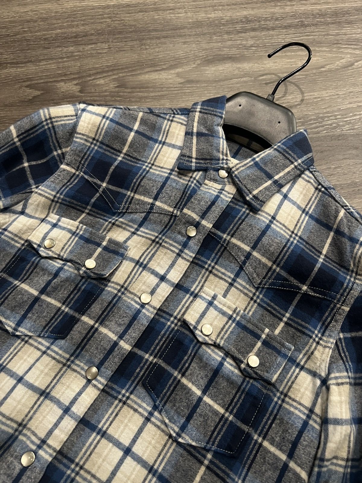 Hedi Slimane Saint Laurent Paris Hedi Slimane Checkered Pearl Flannel Size US XS / EU 42 / 0 - 3 Thumbnail