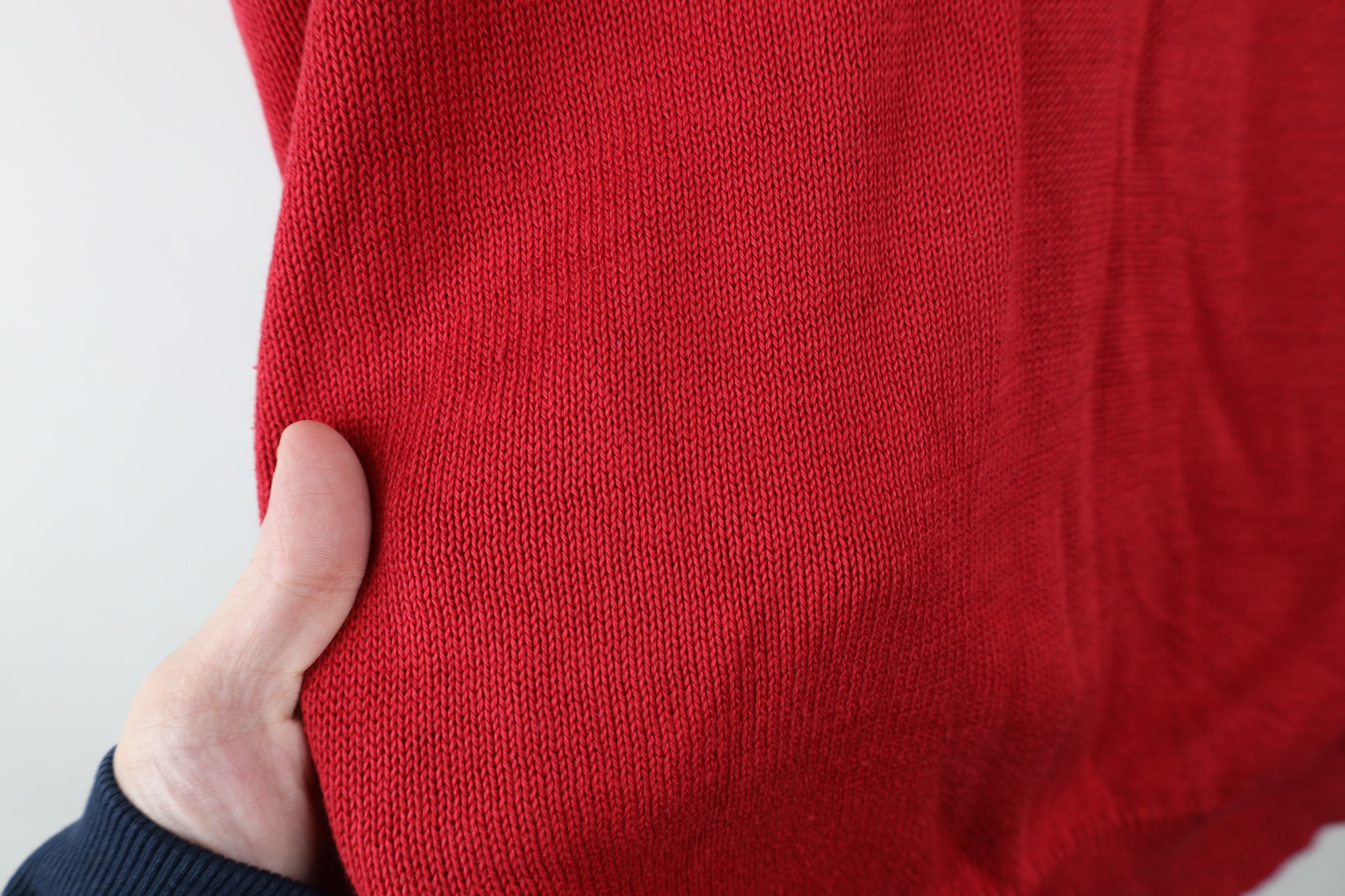 L.L. Bean × Vintage Vintage 90s LL Bean Lightweight V-Neck Sweater Silk Blend Size US L / EU 52-54 / 3 - 7 Thumbnail