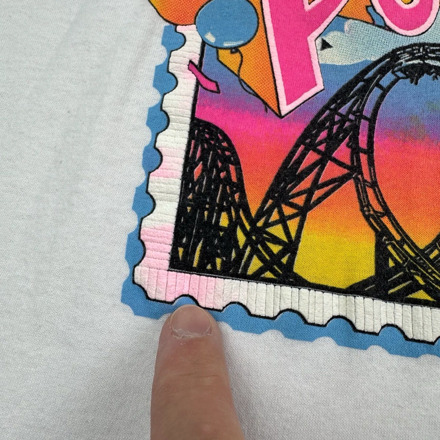 Vintage VINTAGE Royal First Class Cedar Point T-Shirt Adult XL White 80s Graphic Theme Park Mens Size US XL / EU 56 / 4 - 4 Thumbnail