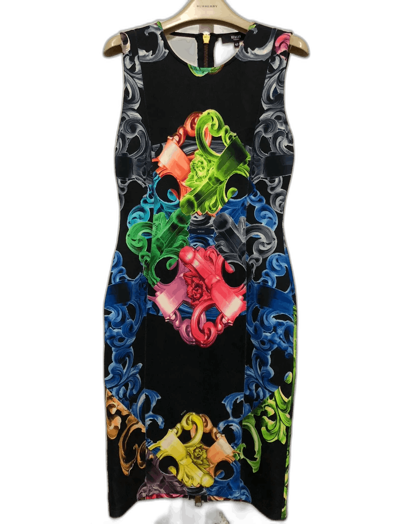 Versace Versace Versus Colorful Dress Size 42 Size US 42 / EU 58 - 1 Thumbnail