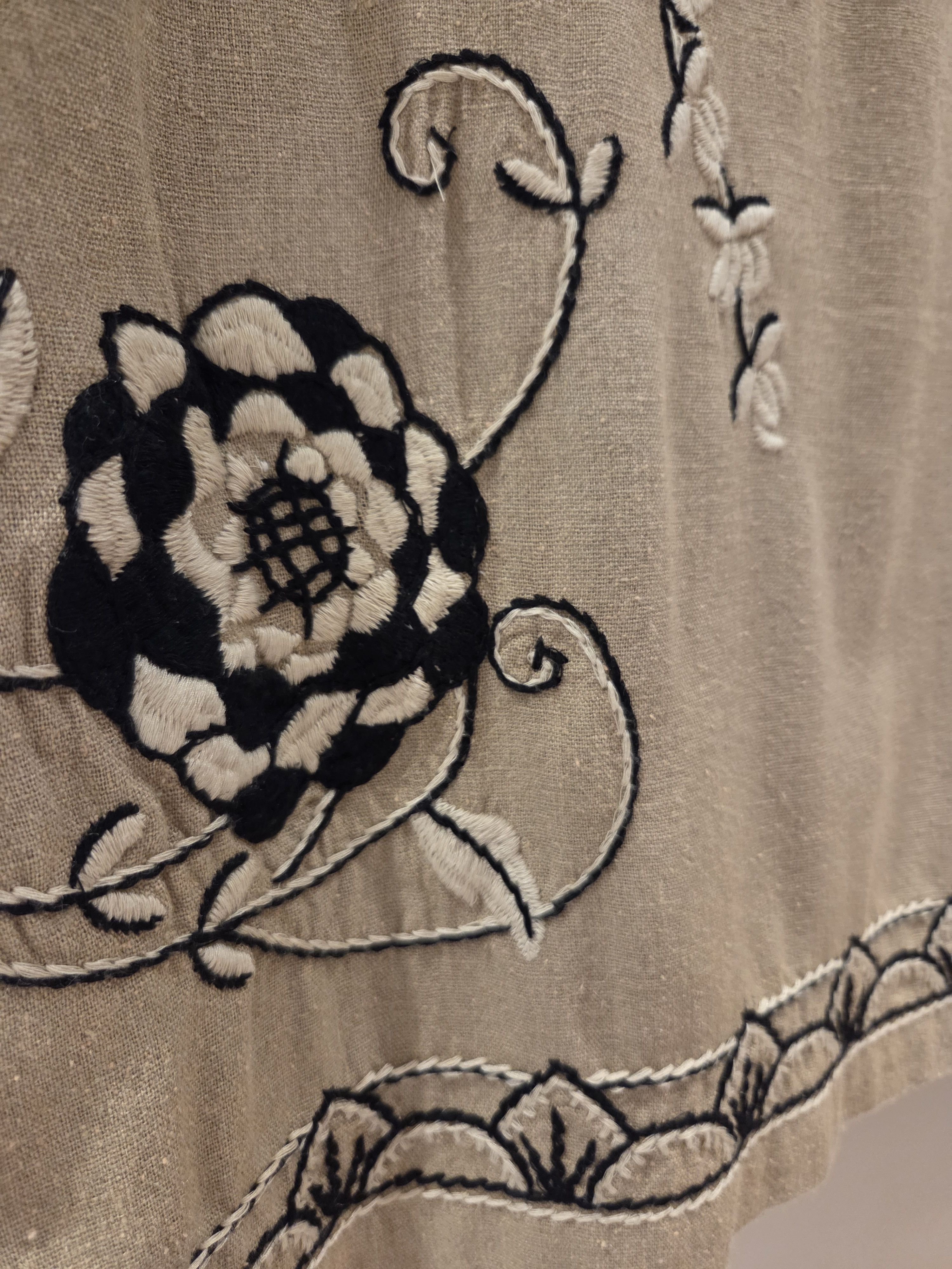 Bode Bode Embroidered Dandelion Short Sleeve Shirt Size US M / EU 48-50 / 2 - 6 Thumbnail
