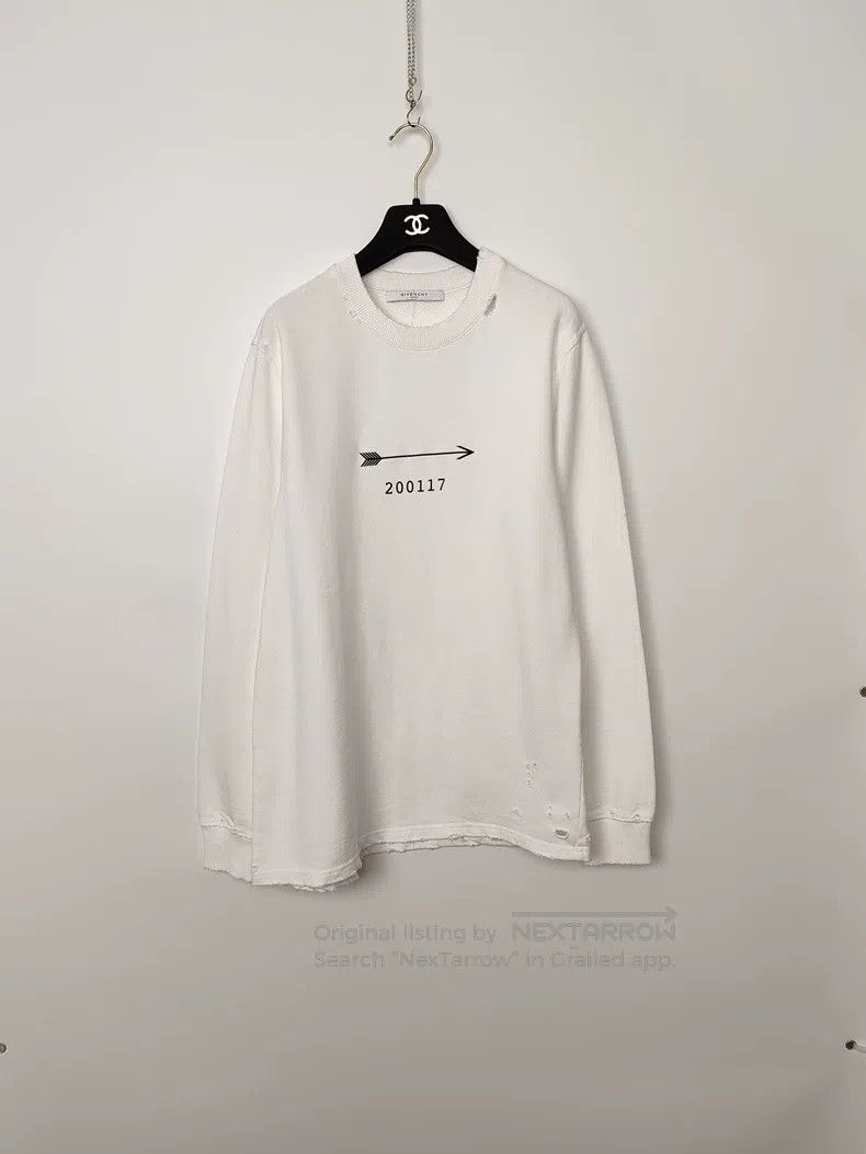 Givenchy Givenchy Men's Ripped Arrow Sweatshirt Size US XS / EU 42 / 0 - 1 Thumbnail