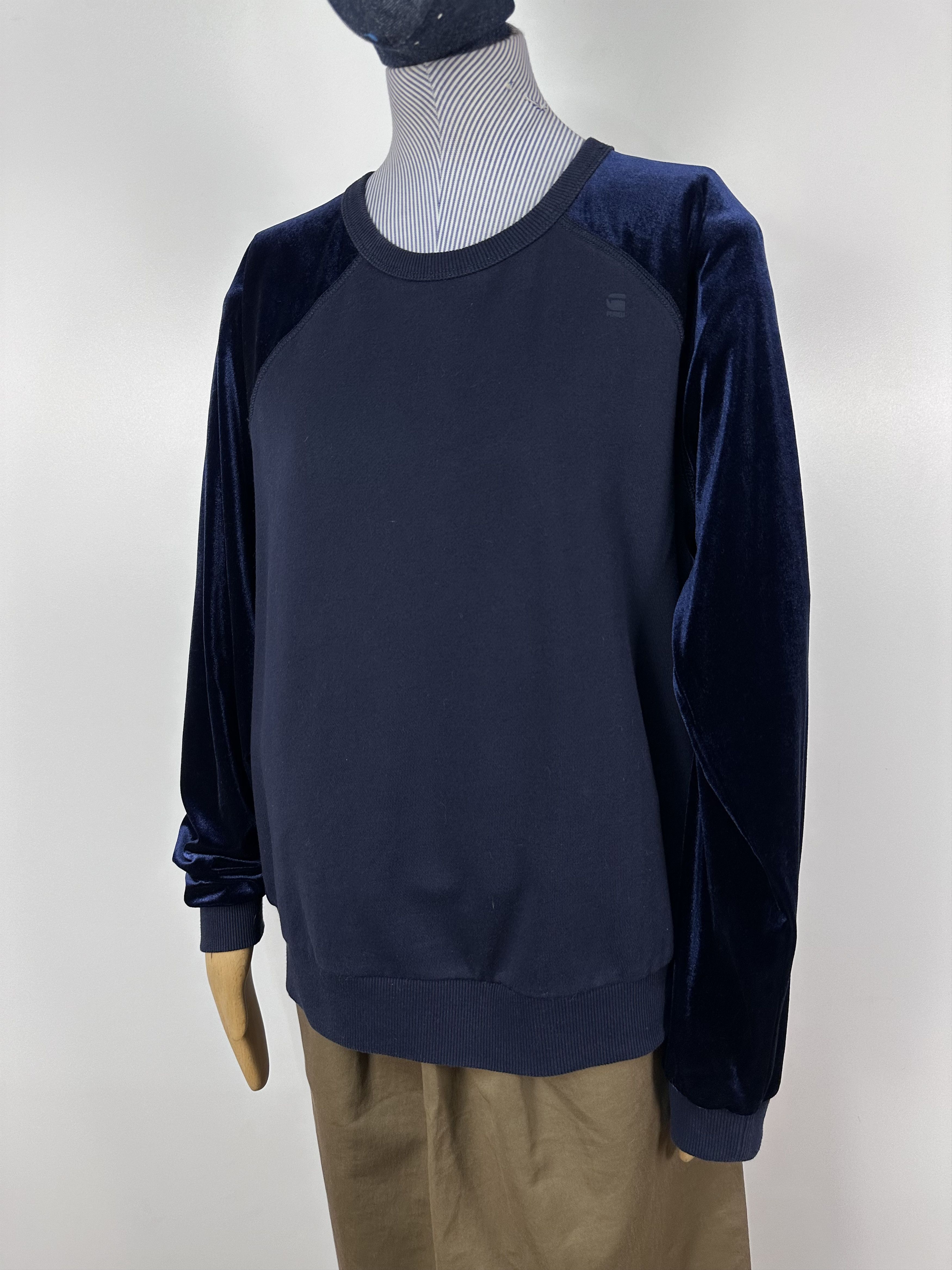 G-Star G-STAR RAW Sweatshirt Crewneck Jumper Blue Womens Size XL Size XL / US 12-14 / IT 48-50 - 1 Thumbnail