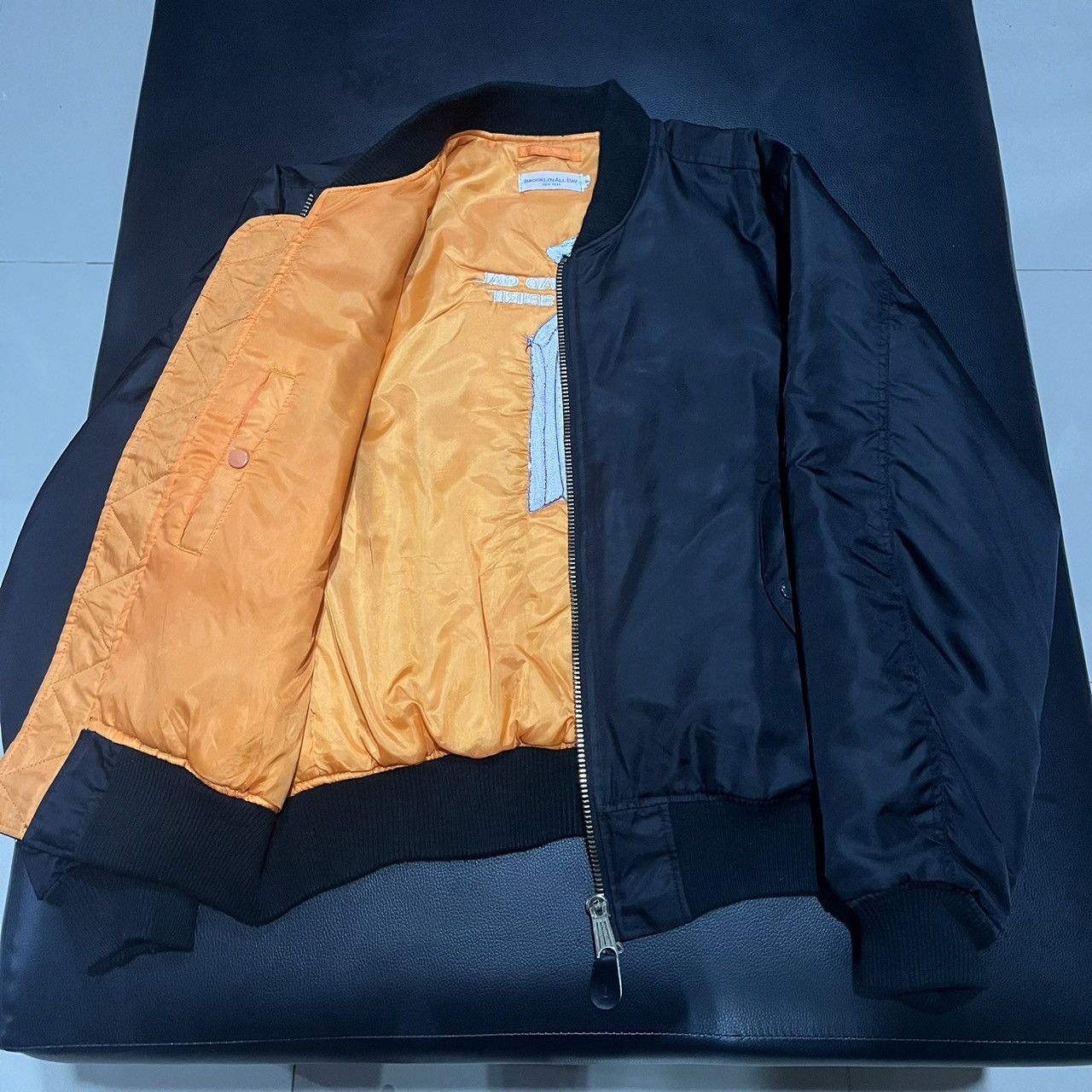 Japanese Brand brooklyn all day new york bad gal spirit bomber jacket Size US L / EU 52-54 / 3 - 4 Thumbnail