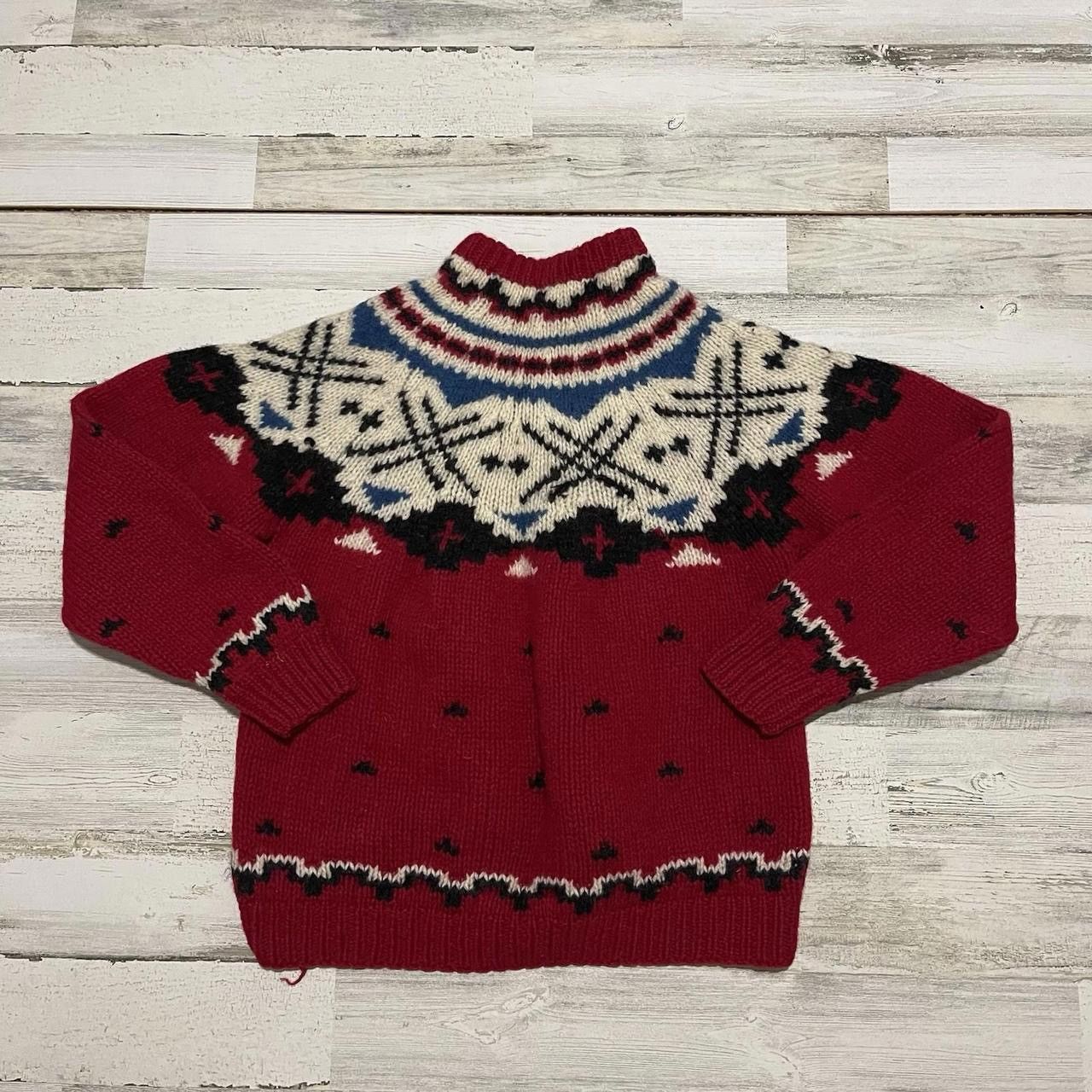 Woolrich Woolen Mills Woolrich Men's Vintage Wool Nordic Icelandic Sweater S Size US S / EU 44-46 / 1 - 8 Thumbnail