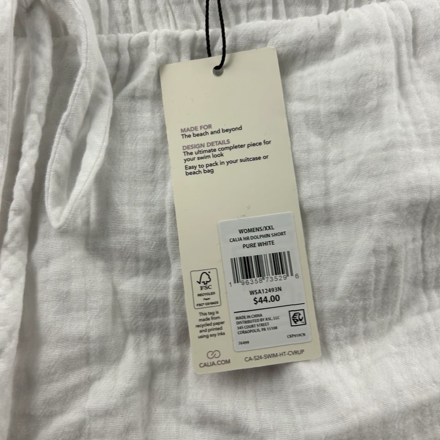 Vintage Calia Carrie Underwood HR Dolphin Beach Shorts Women's XXL White Beach Shorts Nike? Size 40" / US 18 - 3 Thumbnail