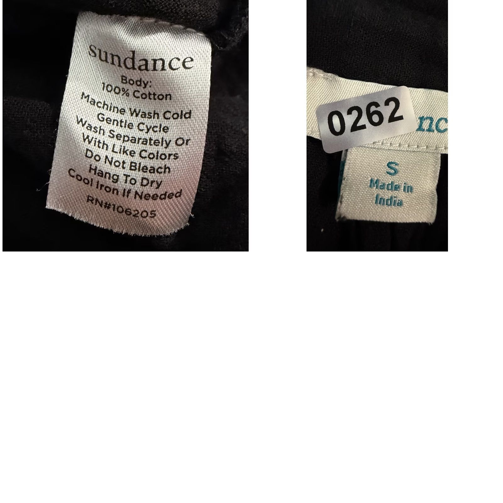 Vintage Sundance Shirt Womens Small Cotton Gauze Black Button Up Top Collared Relaxed Size S / US 4 / IT 40 - 9 Thumbnail