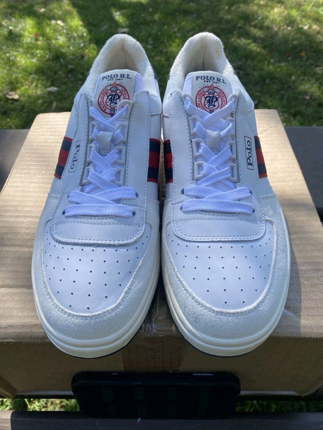 Ralph Lauren Ralph Lauren Polo Court Sneakers White Navy Red Retro 006 Size US 9 / EU 42 - 2 Thumbnail