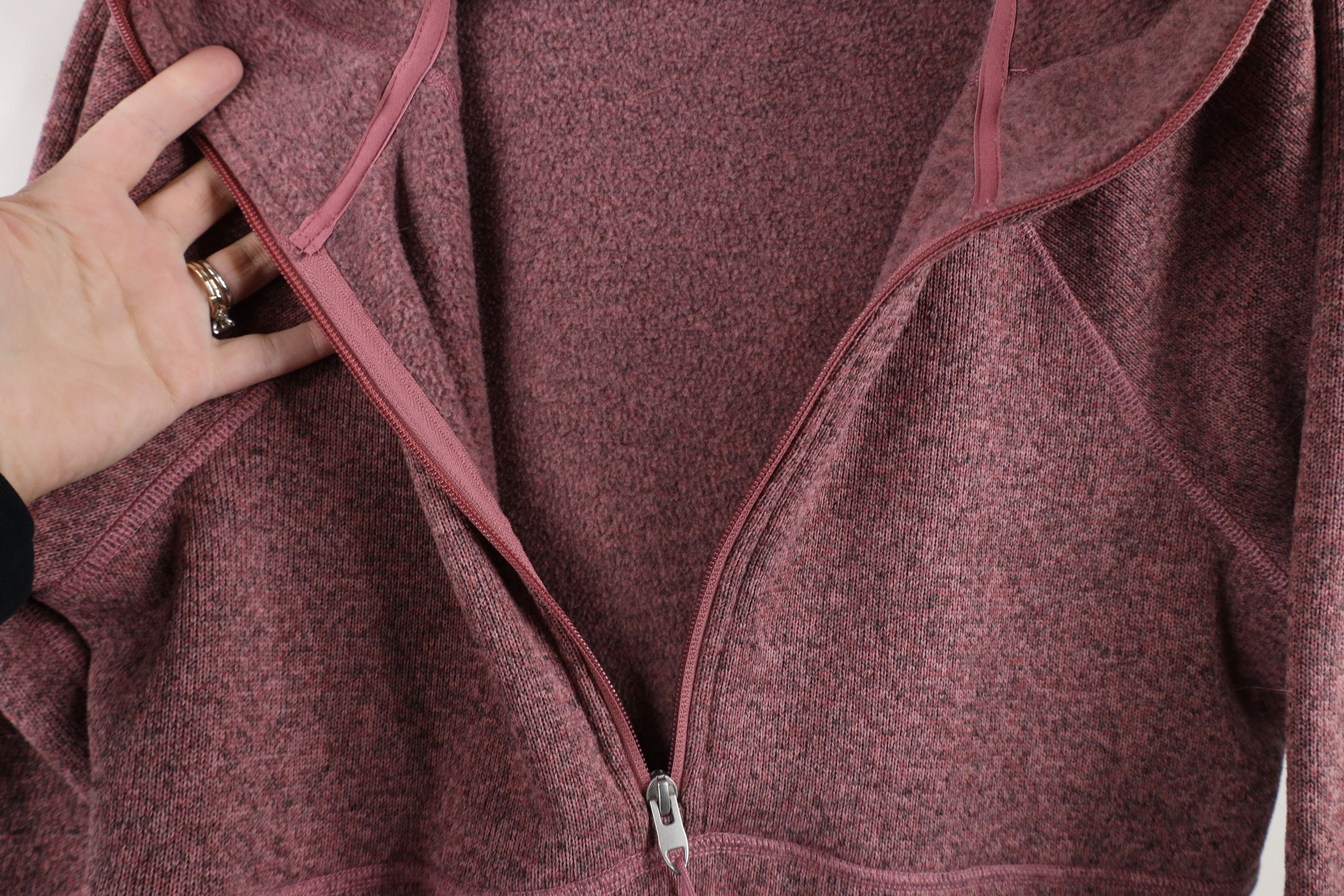 The North Face × Vintage The North Face Crescent Hooded 1/4 Zip Fleece Sweater Size M / US 6-8 / IT 42-44 - 8 Thumbnail