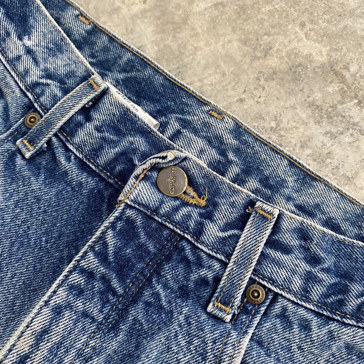 VTG Carhartt Blanket Lined Relaxed Fit Light Blue Jeans