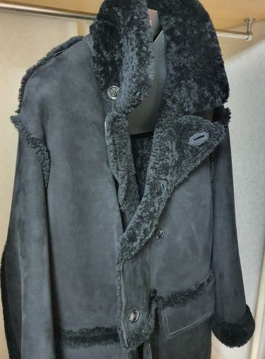 Tom Ford o1sm1stk0824 Suede Shearling Low Cut Double Mustang Coat Size US M / EU 48-50 / 2 - 5 Thumbnail