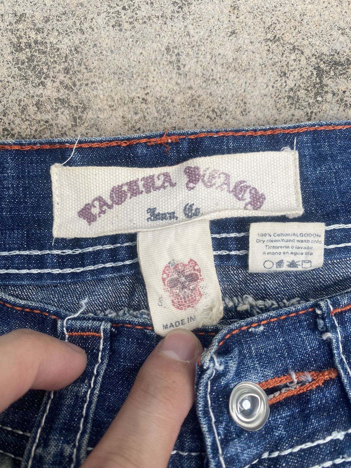 Japanese Brand Flare Jeans Raguna faded Bootcut Size US 32 / EU 48 - 12 Thumbnail