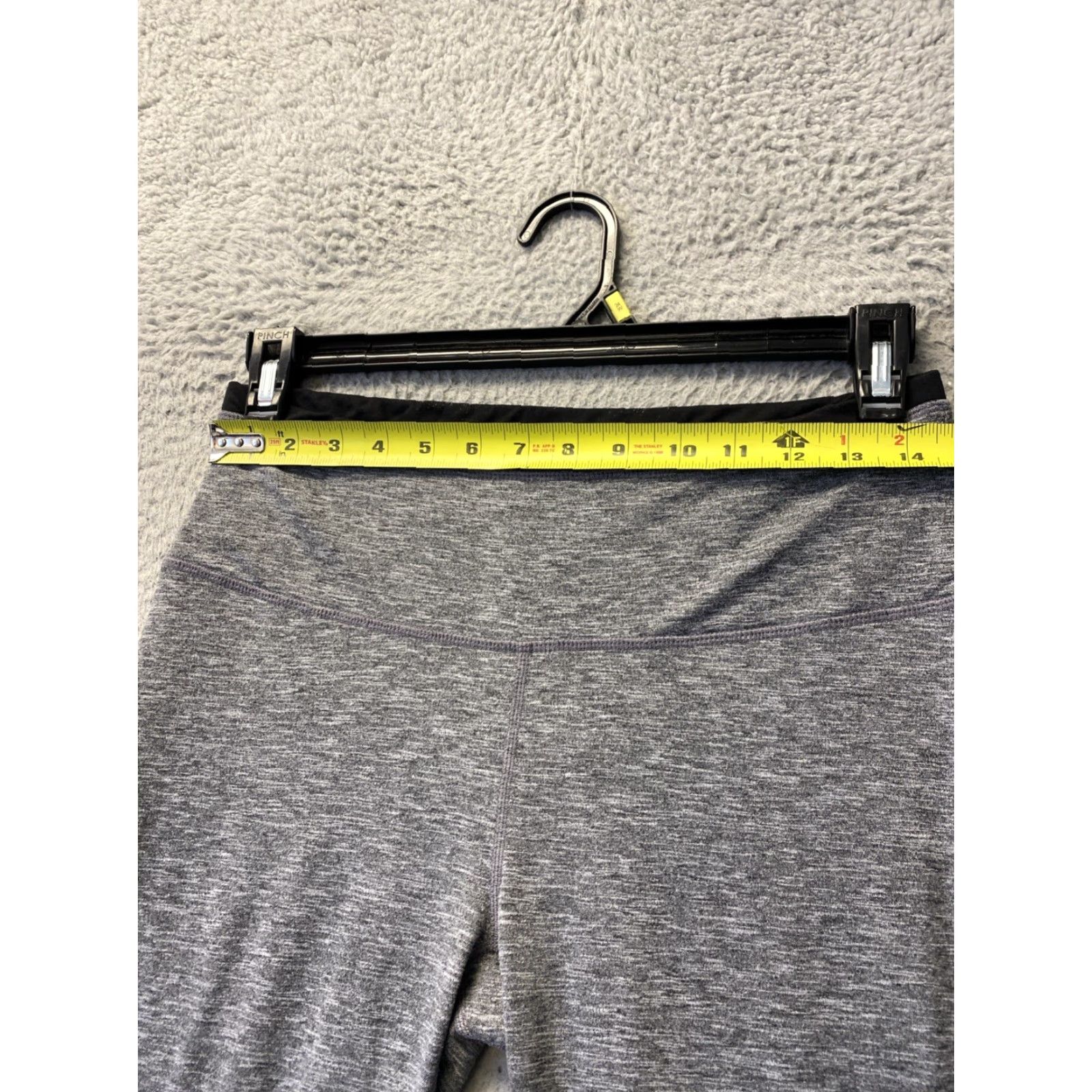 Prana VINTAGE prAna Capri Pants Women's L Gray Activewear Yoga Running Gym Training Size 36" / US 14 / IT 50 - 4 Thumbnail