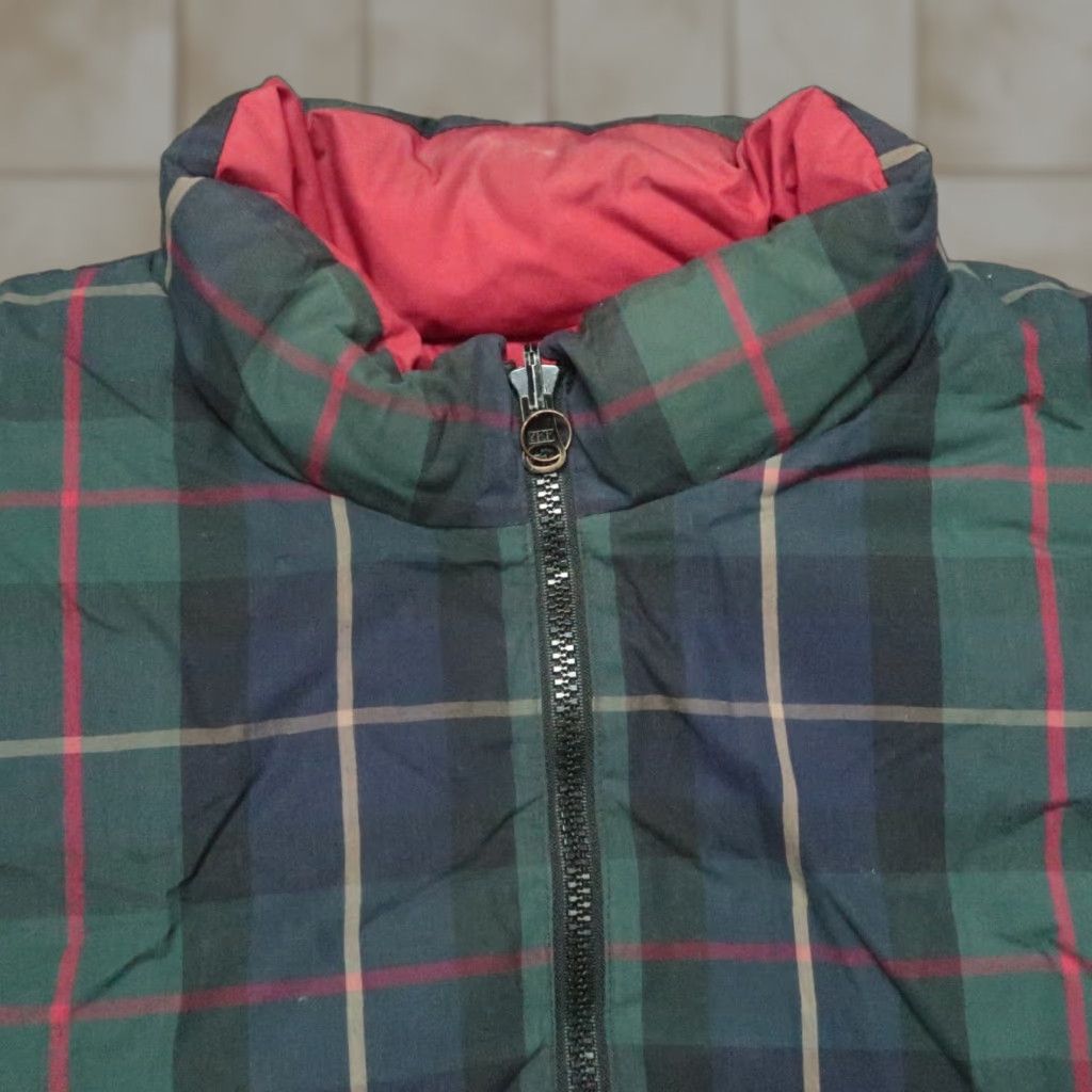 Eddie Bauer VINTAGE Eddie Bauer Vest Men L Green Red Blue Plaid Goose Down Reversible Full Zip Puffer Jacket Size US L / EU 52-54 / 3 - 1 Thumbnail