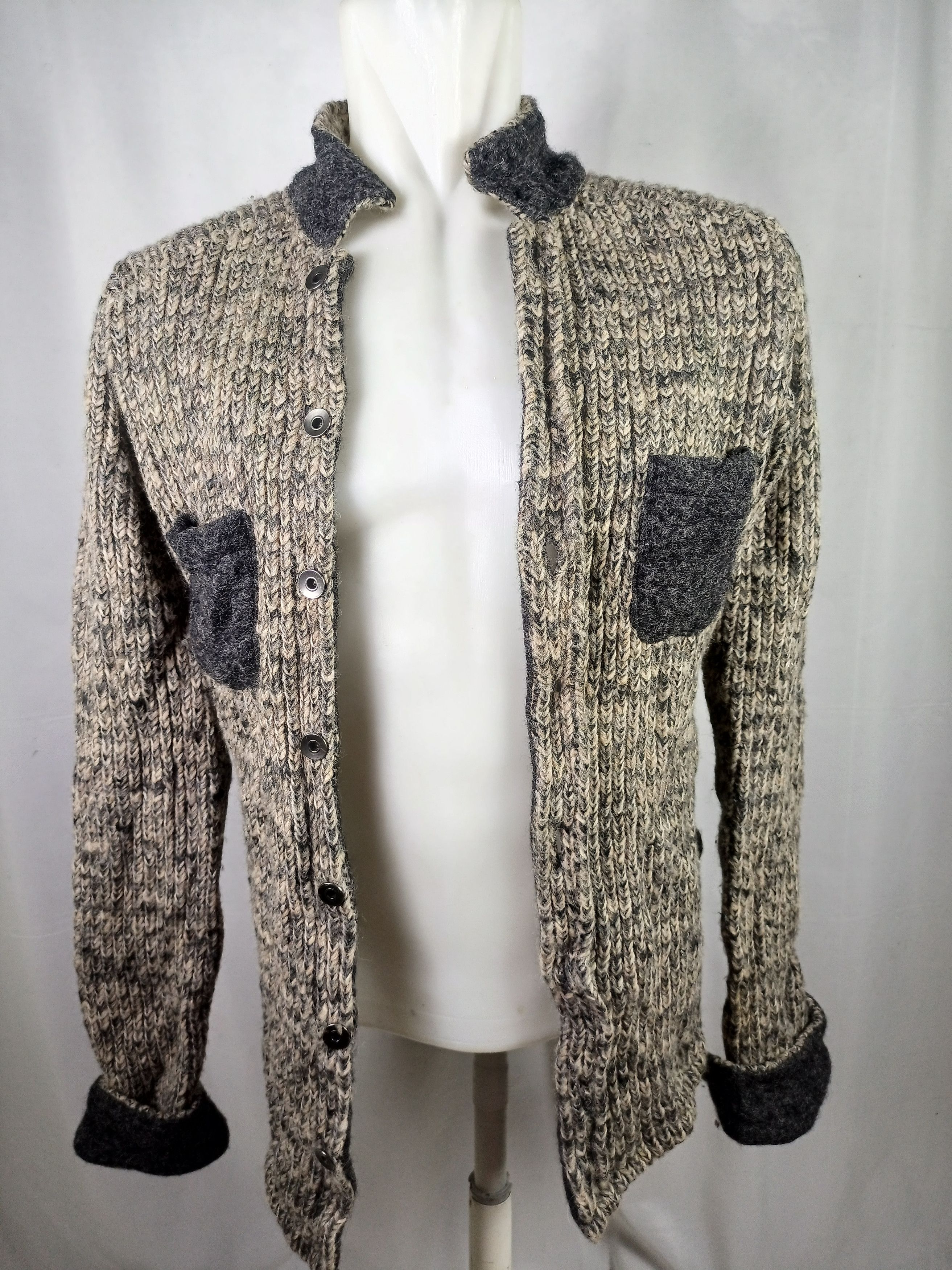 Designer × Zara Zara Man Knit Sweater Long Sleeves Button Up Size US L / EU 52-54 / 3 - 2 Thumbnail