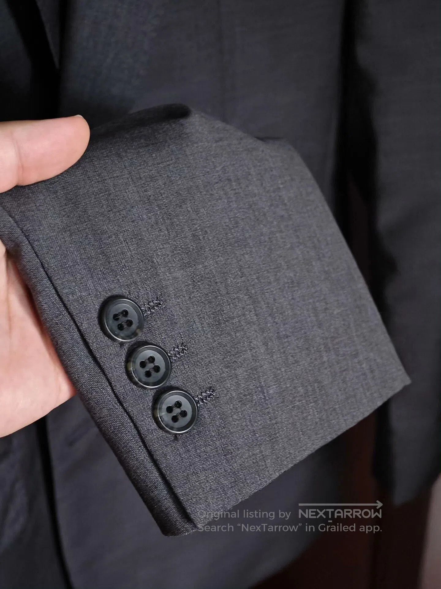 SCABAL SCABAL Gray Custom Wool Suit. Size US M / EU 48-50 / 2 - 4 Thumbnail
