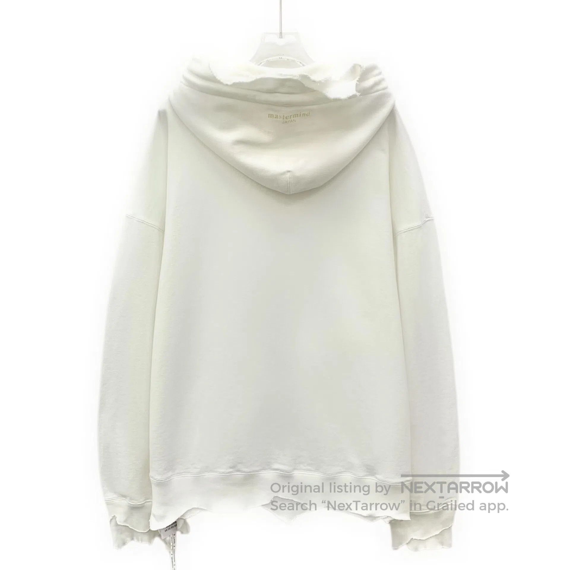 Mastermind Japan mastermind JAPAN White skull print cotton hooded drawstrin Size US M / EU 48-50 / 2 - 2 Thumbnail