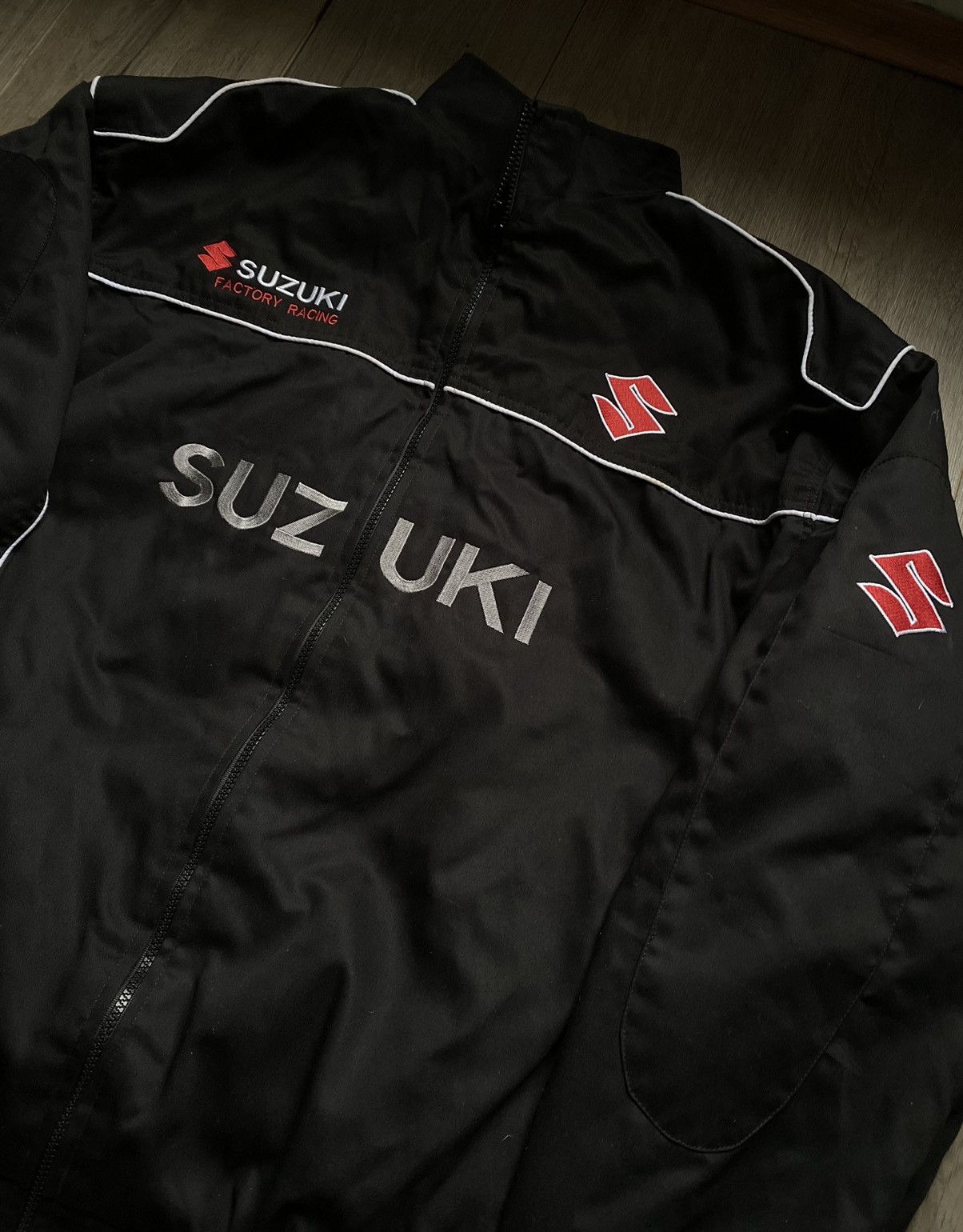 Other wA Vintage RALLI ART SUZUKI SPLIT FIRE PURPLE BOMBER JACKET Size US L / EU 52-54 / 3 - 3 Thumbnail