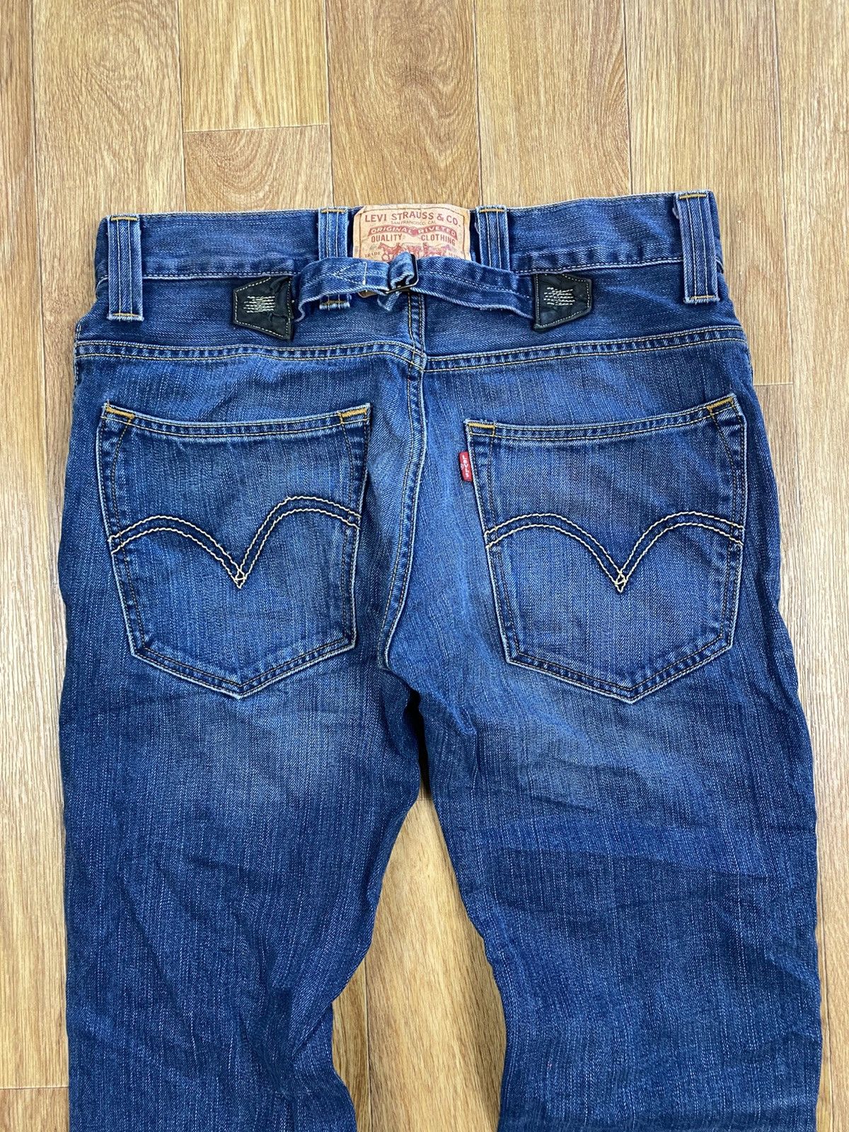 Levi's Levi’s 511 Buckle Back Works style Faded Denim Jeans W34 L32 Size US 34 / EU 50 - 3 Thumbnail