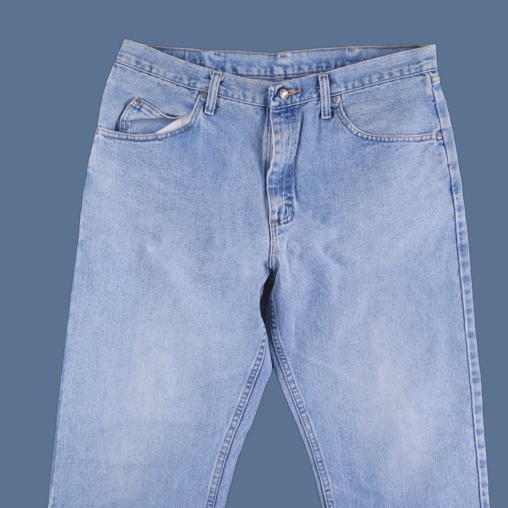 Wrangler VINTAGE Wrangler Jeans Mens 36x30 Blue Light Wash Lived in Distressed Mens Jeans Distressed 36 Blue Straight 36x30 Men Size US 36 / EU 52 - 1 Thumbnail