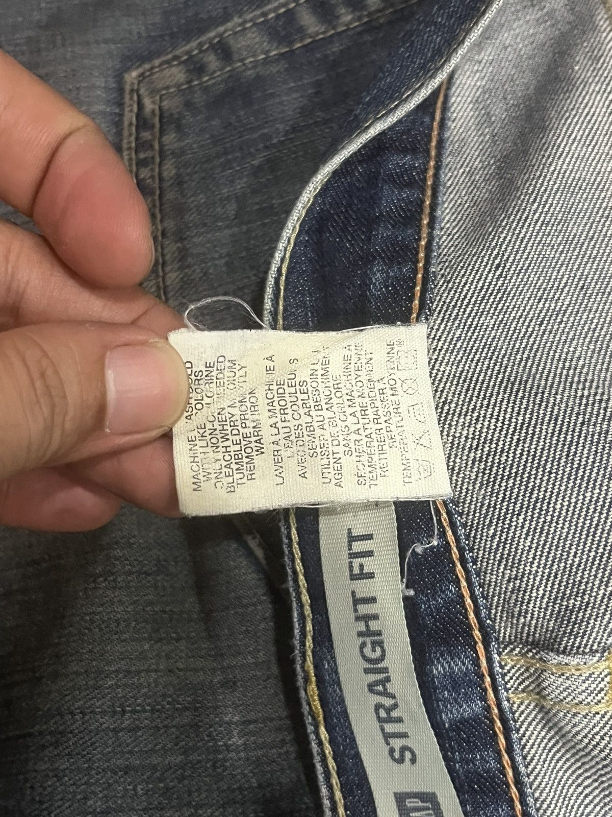 Gap × Yeezy Gap Blue Washed Paint Splattered Distressed Straight Jeans Size US 34 / EU 50 - 20 Thumbnail