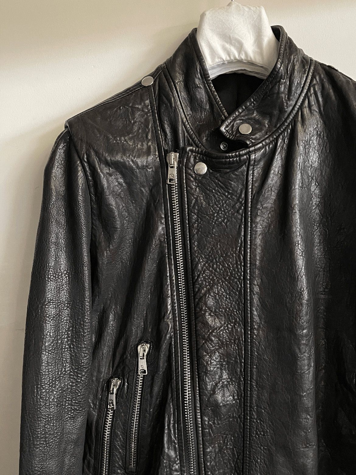 Alexander McQueen S 50 Alexander McQueen 00S Leather Bike Jacket Size US M / EU 48-50 / 2 - 3 Thumbnail