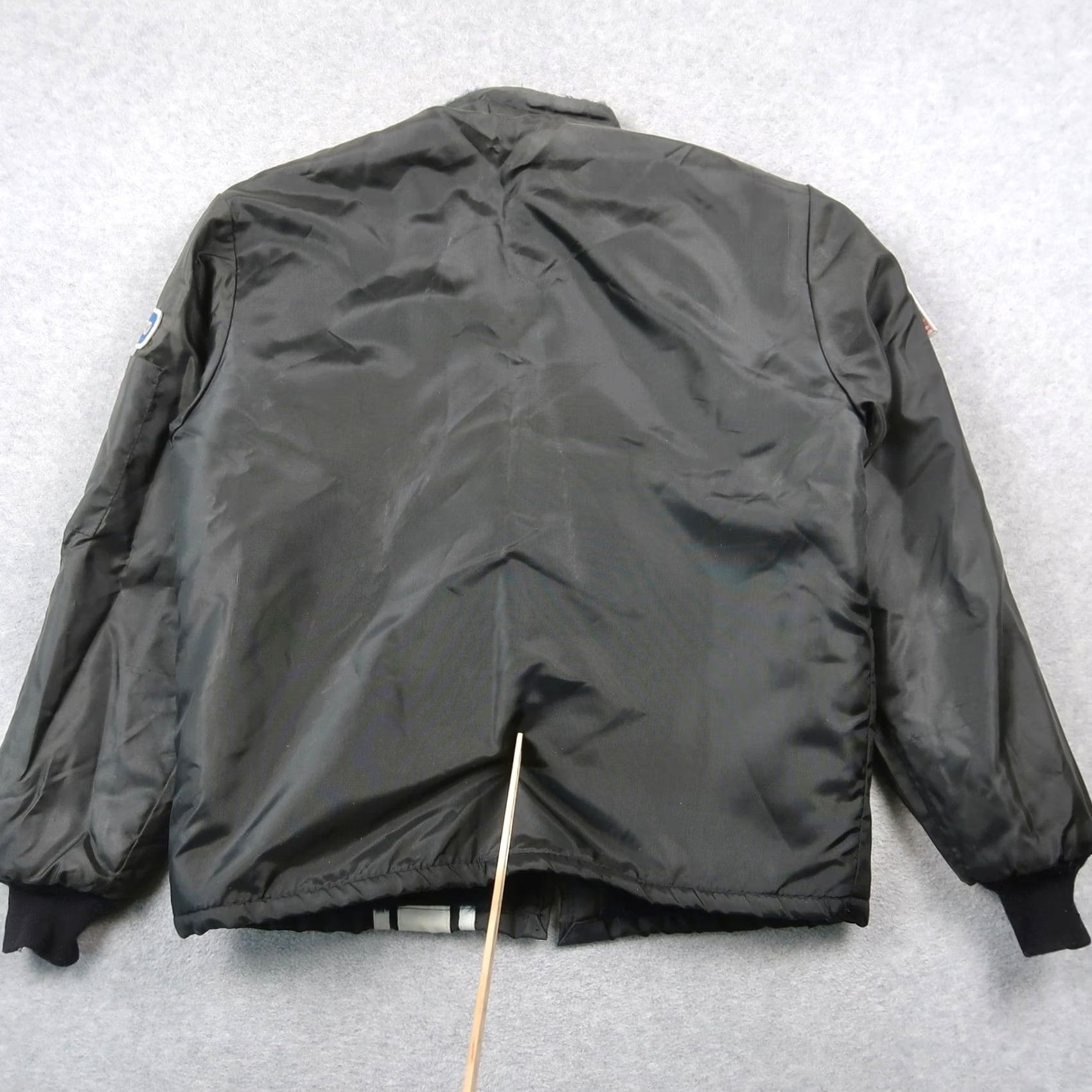 Ford VINTAGE Ford Cobra Racing Jacket L Large Black Nylon Faux Fur Lined USA Made Bomber Jacket Men Size US L / EU 52-54 / 3 - 2 Thumbnail
