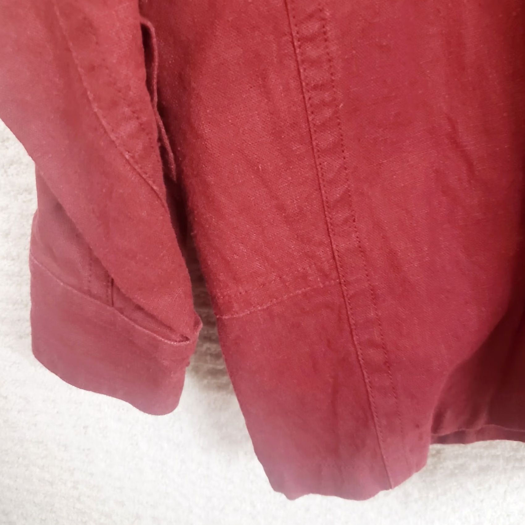 Vintage Smith Center Shirt Mens M Maroon Hemp Heavy USA Breathable Outdoor Natural Fiber Shirt Size US M / EU 48-50 / 2 - 6 Thumbnail