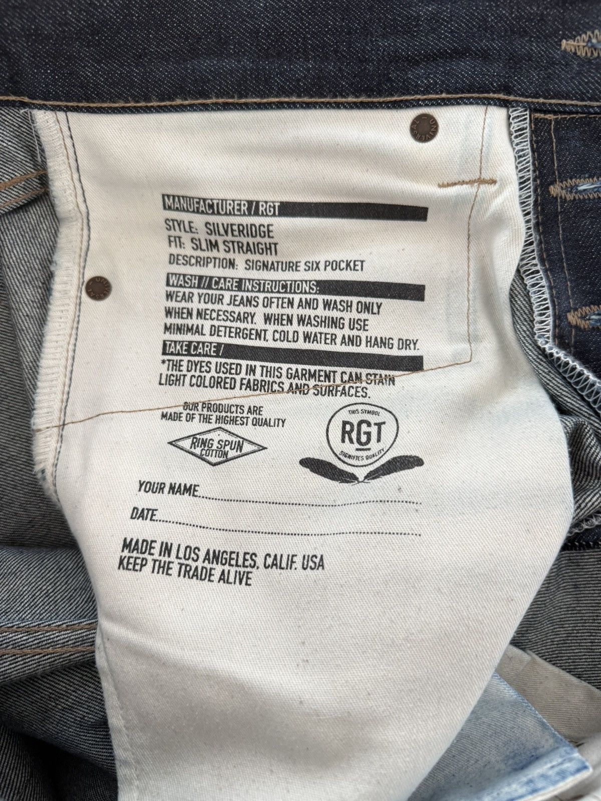 Rogue Territory RGT Silveridge Slim Straight sz. 30 Size US 30 / EU 46 - 9 Thumbnail