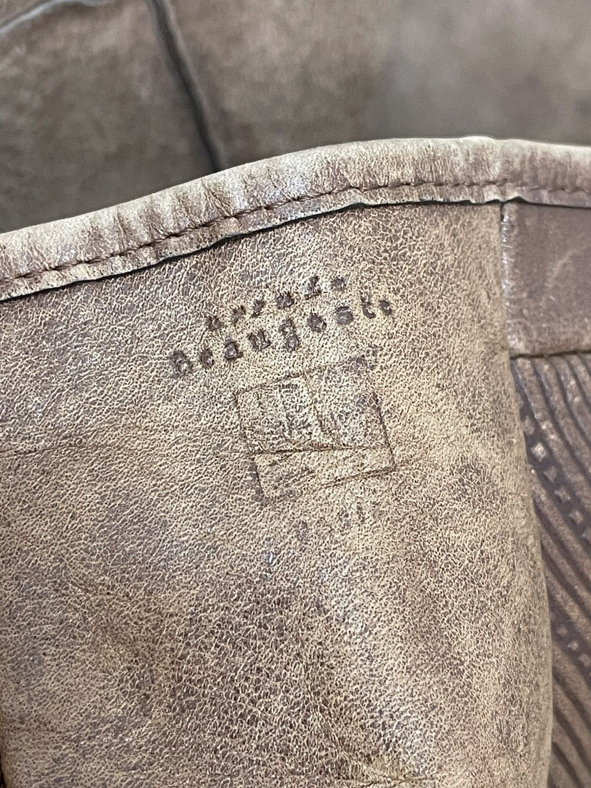 Genuine Leather Embossed Full Leather Ursule Beau Geste Paris Tote Bag 1🟩5 Size ONE SIZE - 19 Thumbnail