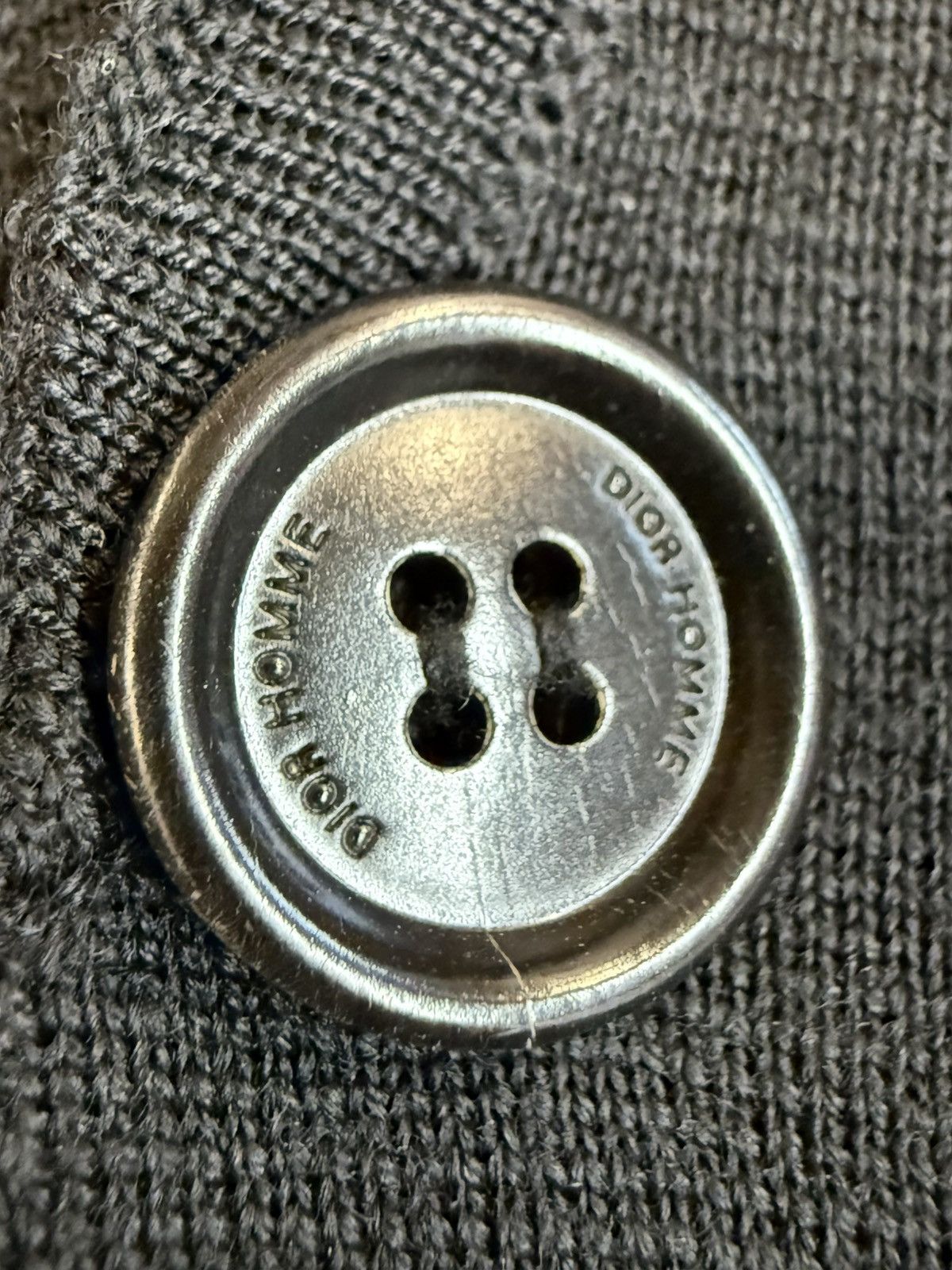 Dior Dior Homme Black Knit Cardigan Blazer — Hedi Era Minimalism Size US L / EU 52-54 / 3 - 5 Thumbnail