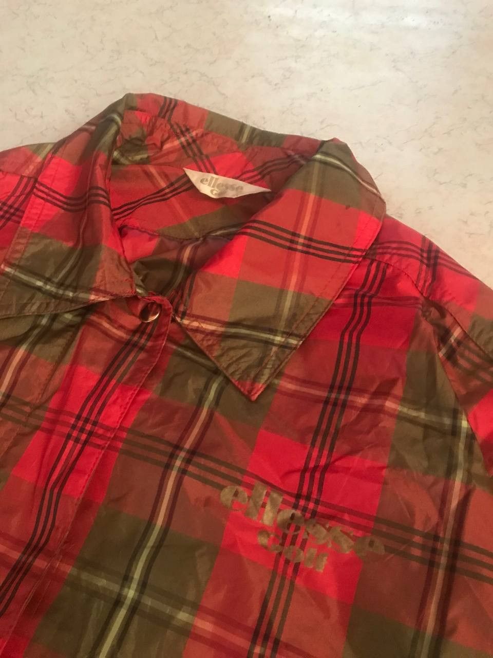 Ellesse × Vintage Ellesse Nylon Tartan Style Jacket Size US S / EU 44-46 / 1 - 3 Thumbnail