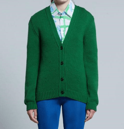 Marni o1srvl11e0624 Cardigan in Green Size S / US 4 / IT 40 - 2 Thumbnail