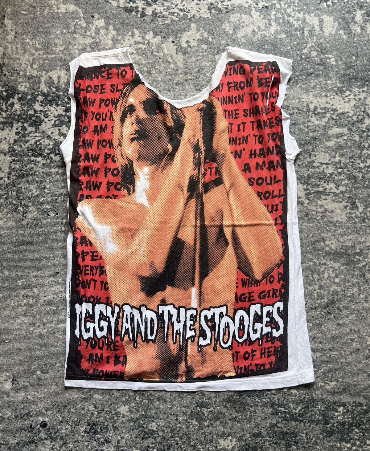 Band Tees Vtg y2k Iggy And The Stooges Overprint Tshirt Size US M / EU 48-50 / 2 - 1 Thumbnail
