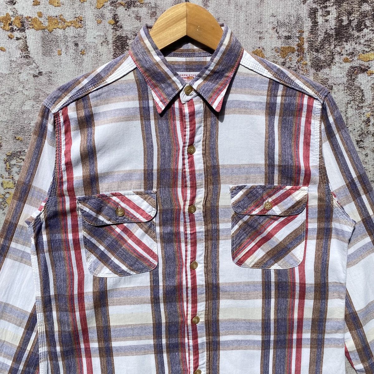 45rpm 45Rpm Studio Denim Line Shirt 45Rpm Japan Brand Size US S / EU 44-46 / 1 - 6 Thumbnail