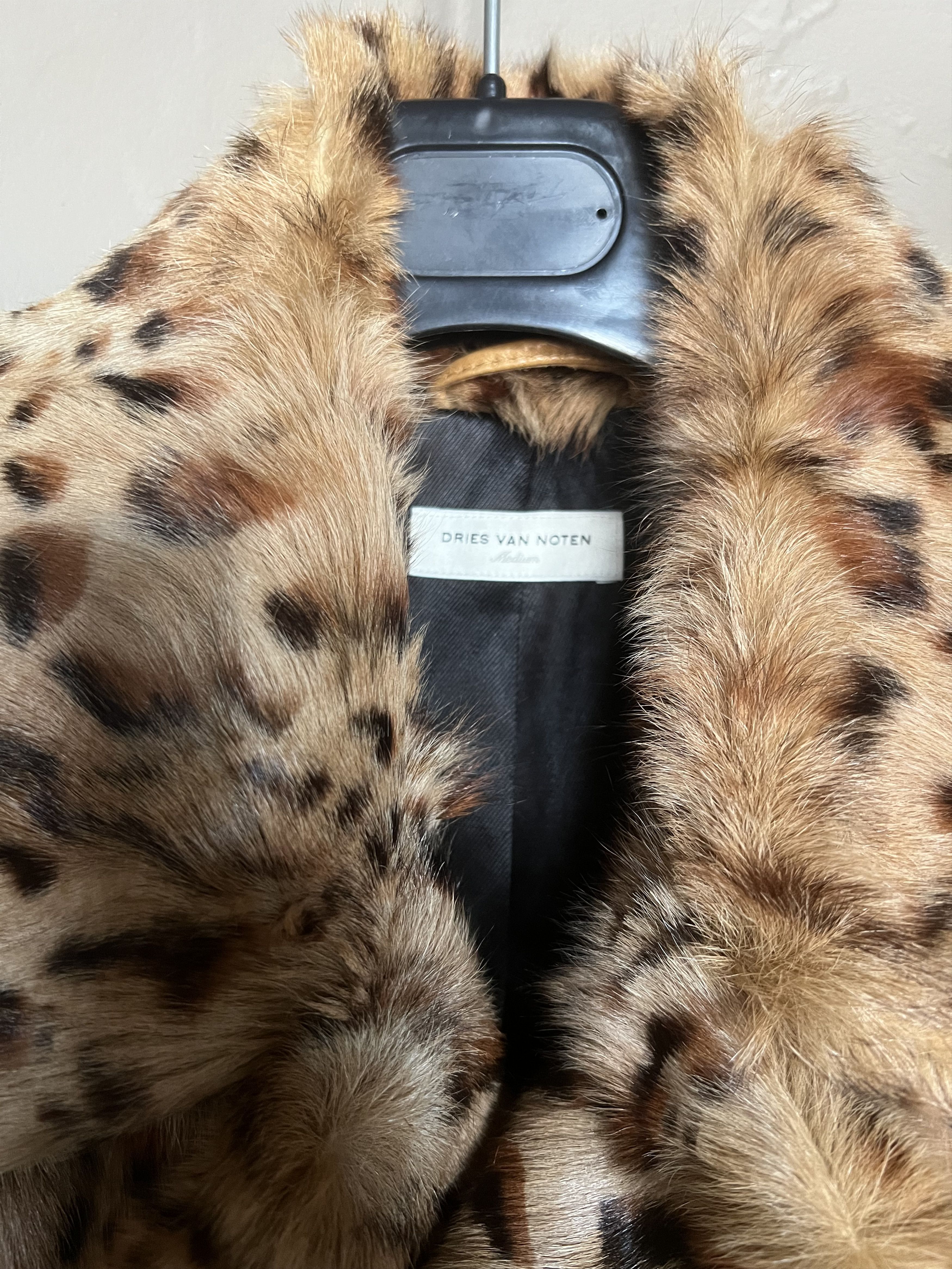 Dries Van Noten GRAIL Leopard-print Fur Coat F/W 2007 Sz M Size US M / EU 48-50 / 2 - 2 Thumbnail