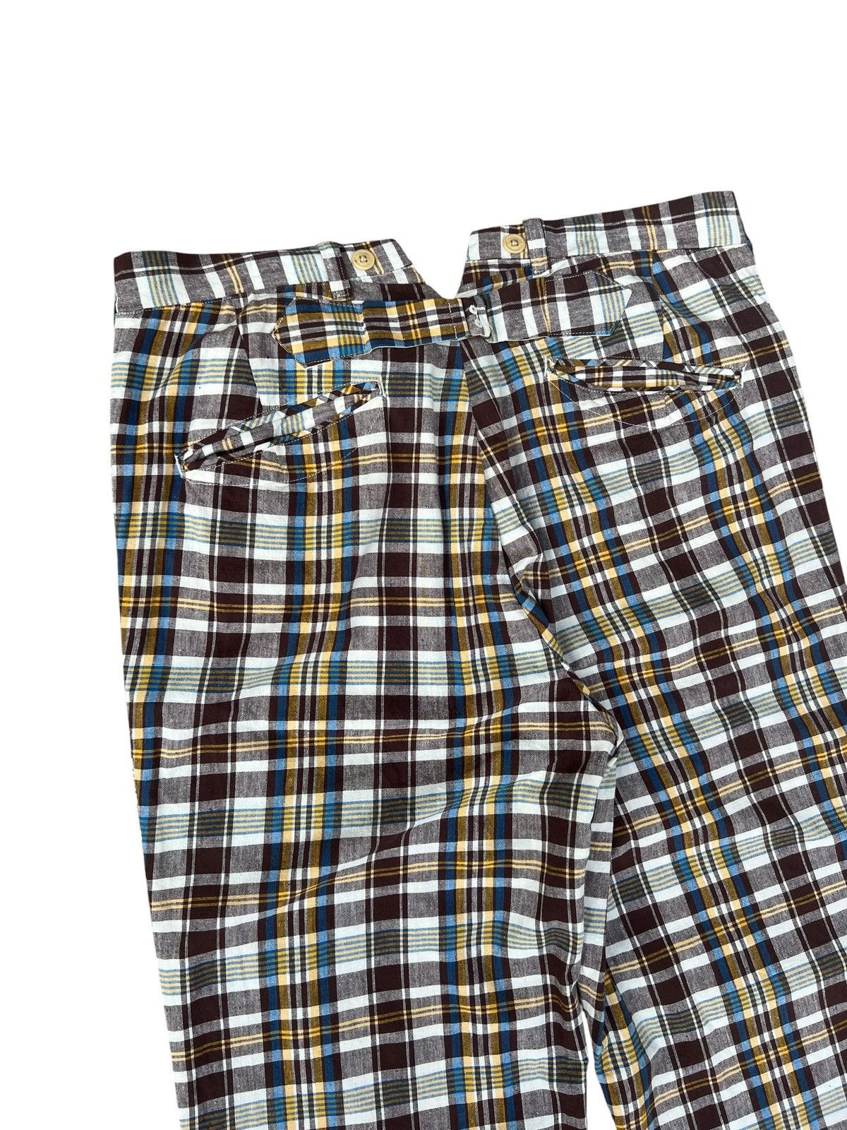 Waste(twice) Waste Twice Japan 100% Linen Checkered Trouser Pant Size US 34 / EU 50 - 13 Thumbnail