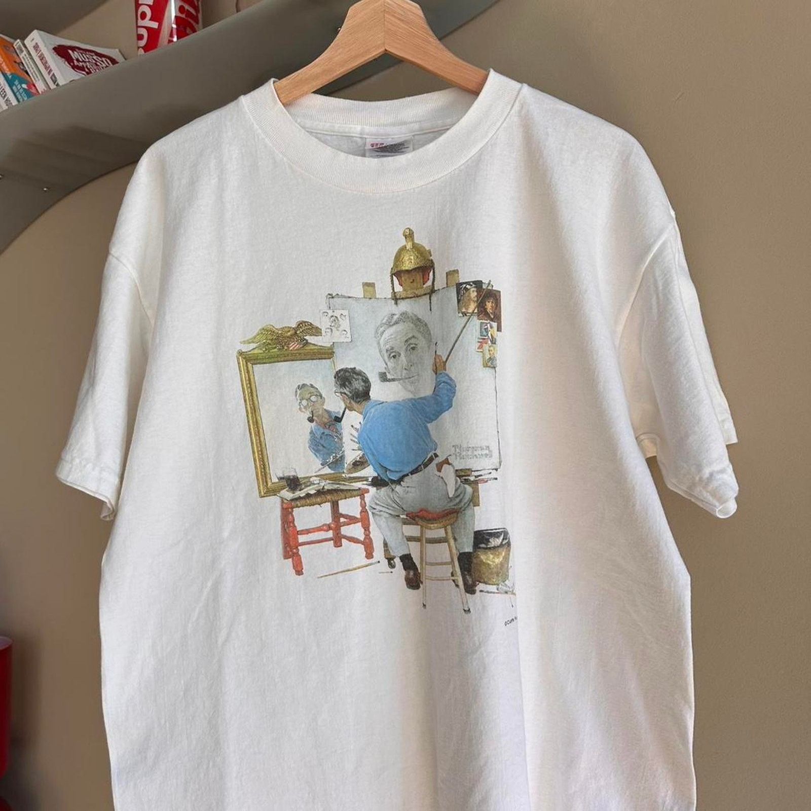 Vintage Vintage Norma Rockwell Tripe Self Portrait Shirt Size US L / EU 52-54 / 3 - 2 Thumbnail