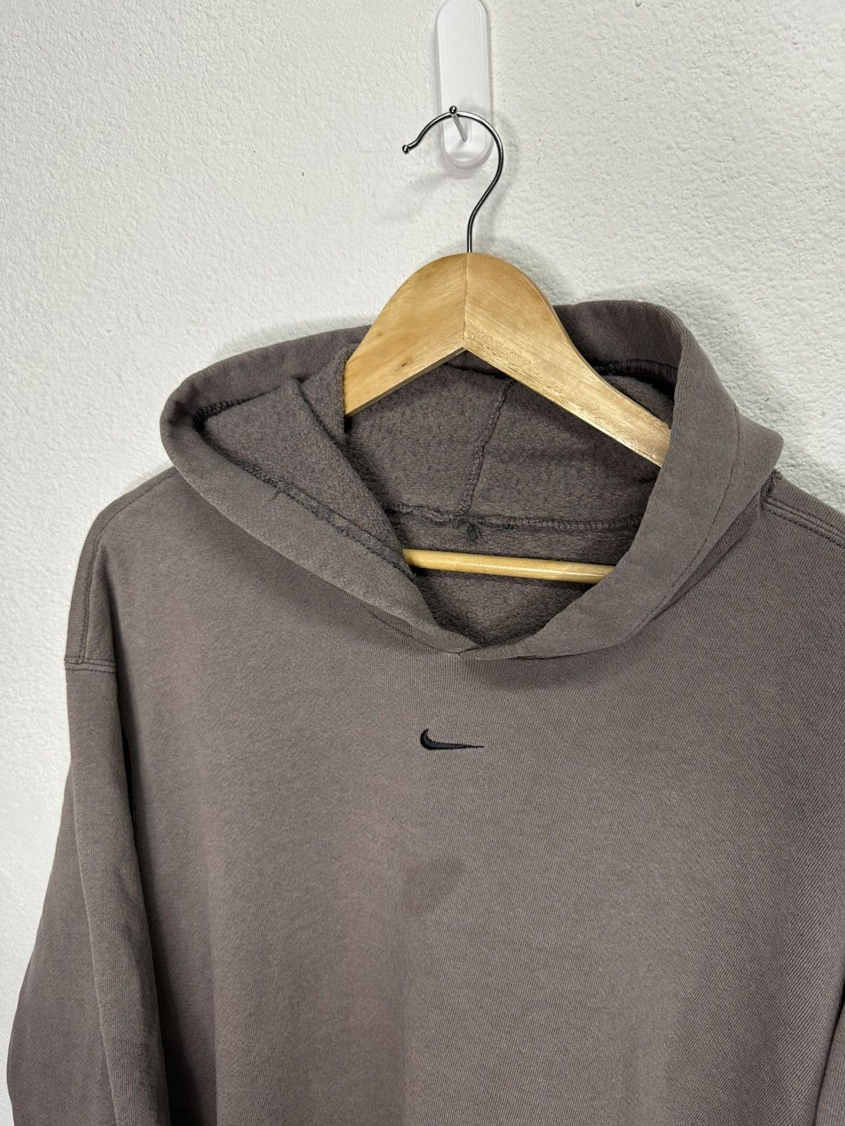 Nike 90’s Nike Center Swoosh Grey Hoodie Size US XXL / EU 58 / 5 - 4 Thumbnail