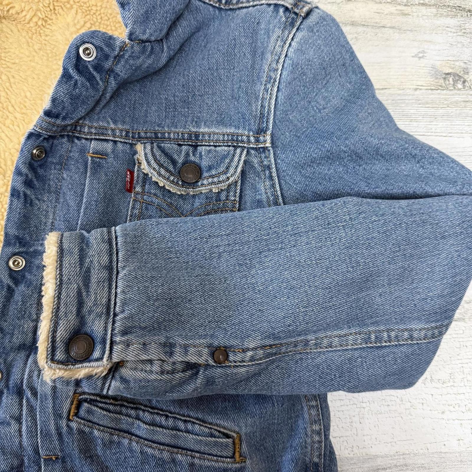 Levi's Levis Trucker Sherpa Jacket Small Womens Size S / US 4 / IT 40 - 6 Thumbnail