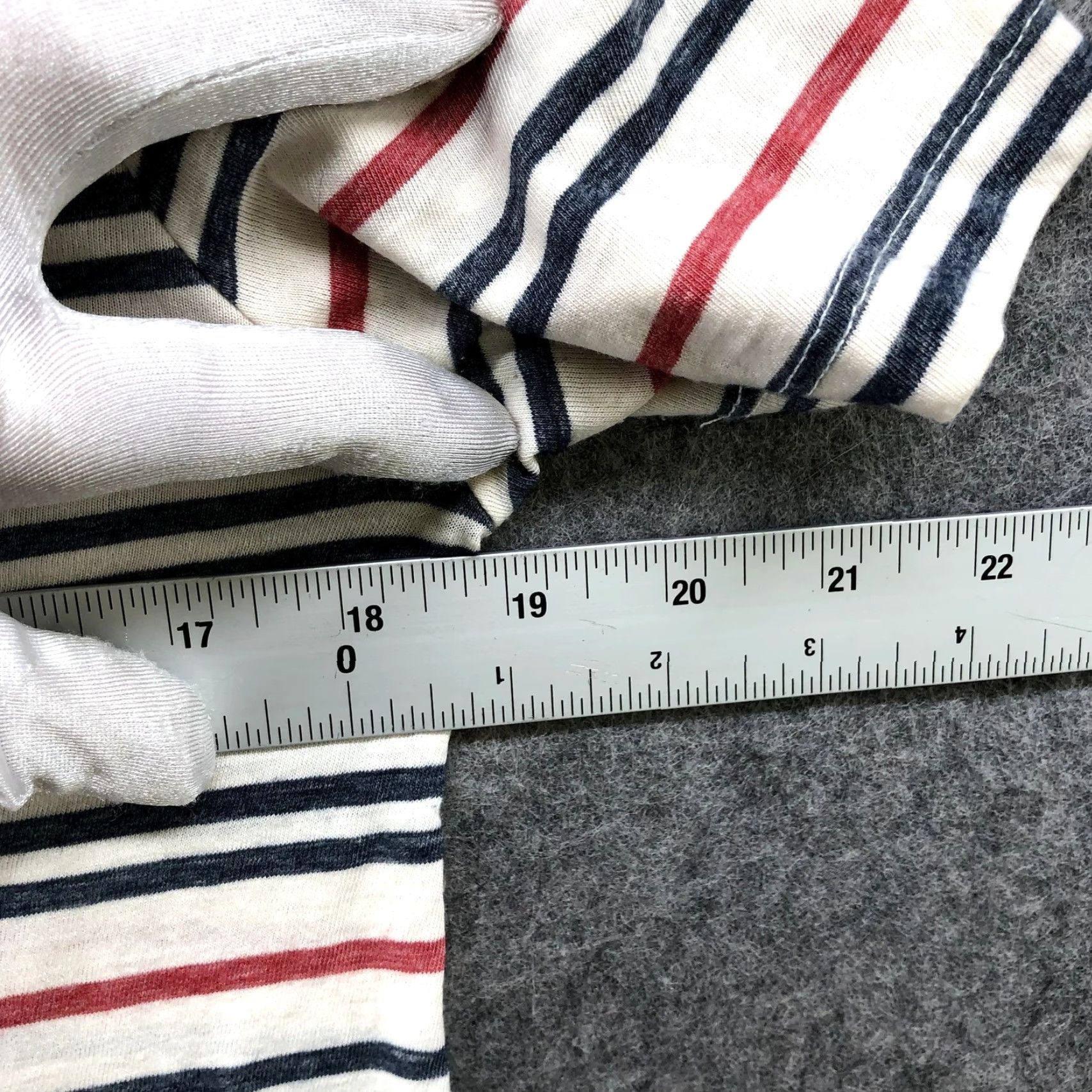 Lucky Brand Lucky brand V-neck T Shirt M Short Sleeve Patriotic Stripe Thin Womens Size M / US 6-8 / IT 42-44 - 7 Thumbnail