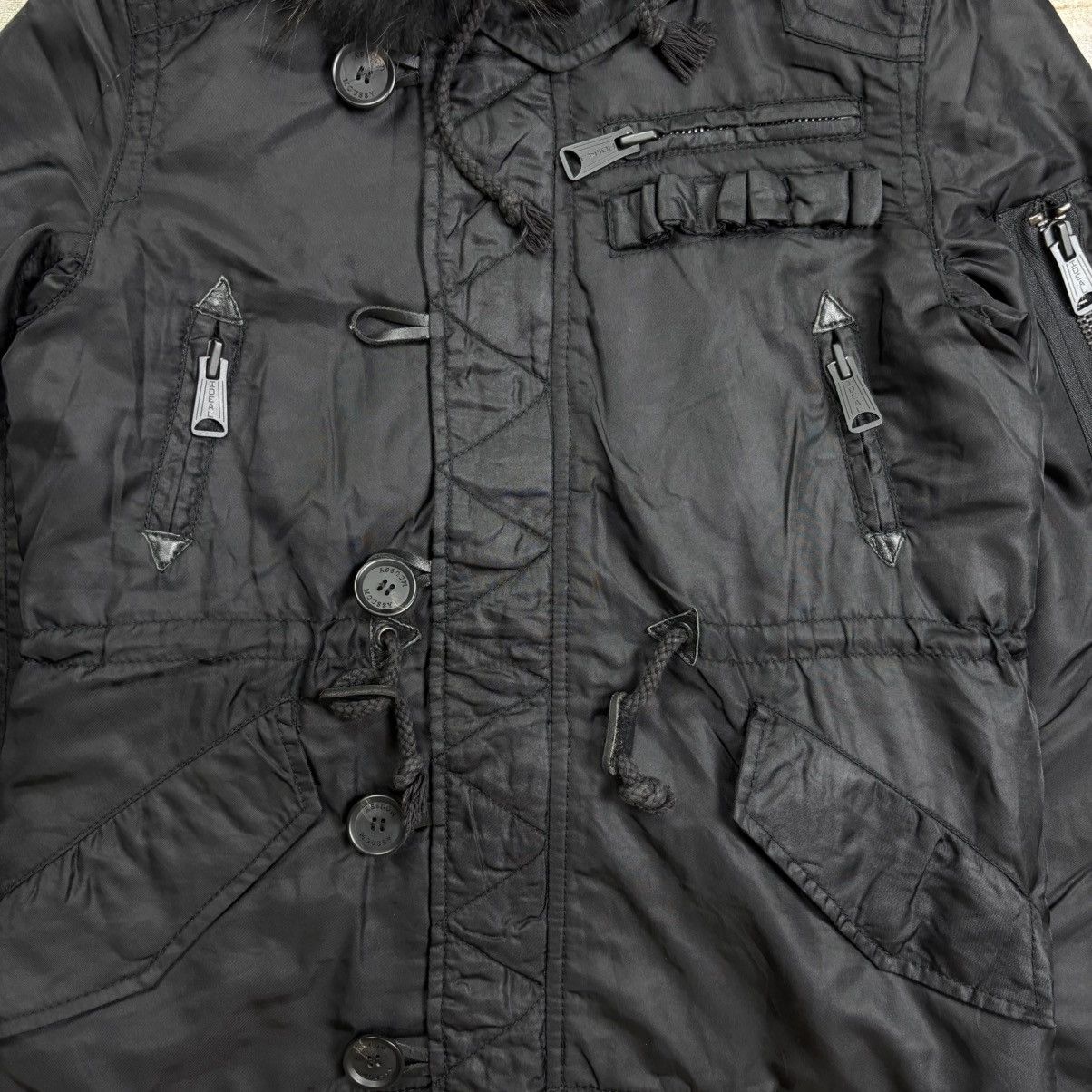 14th Addiction Moussy fur hood military bomber jacket vkei lgb style Size US S / EU 44-46 / 1 - 5 Thumbnail